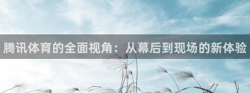 腾讯体育的全面视角：从幕后到现场的新体验